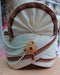 Cream And Red Pagdi With White And Red Kundan